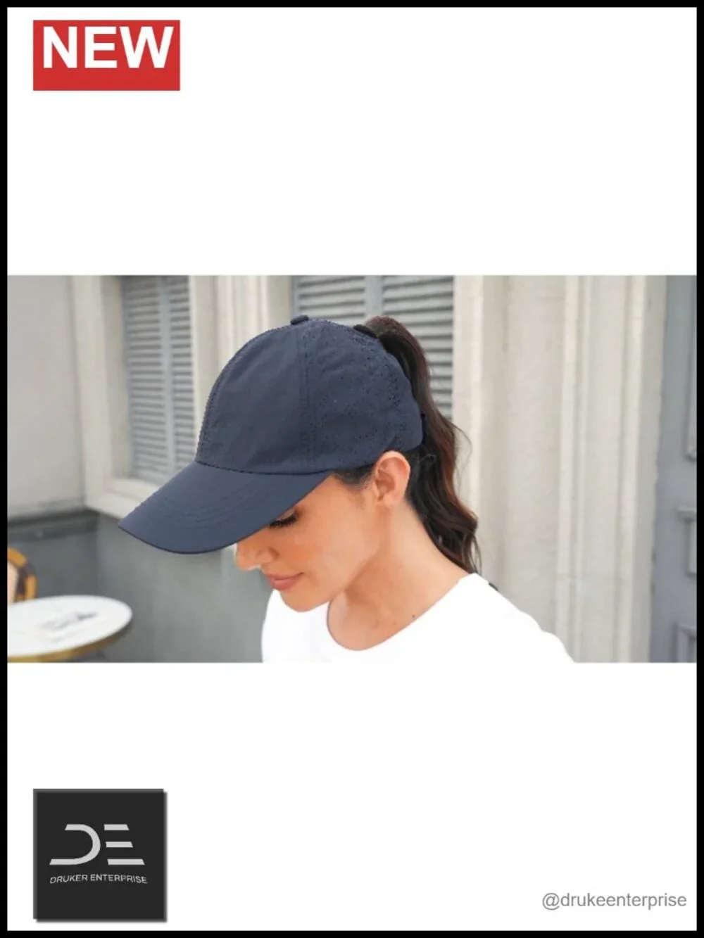 Ponytail Baseball Cap, Criss Cross Design, Quick Drying Trucker Hat